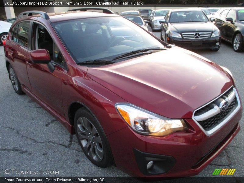 Camellia Red Pearl / Black 2013 Subaru Impreza 2.0i Sport Premium 5 Door