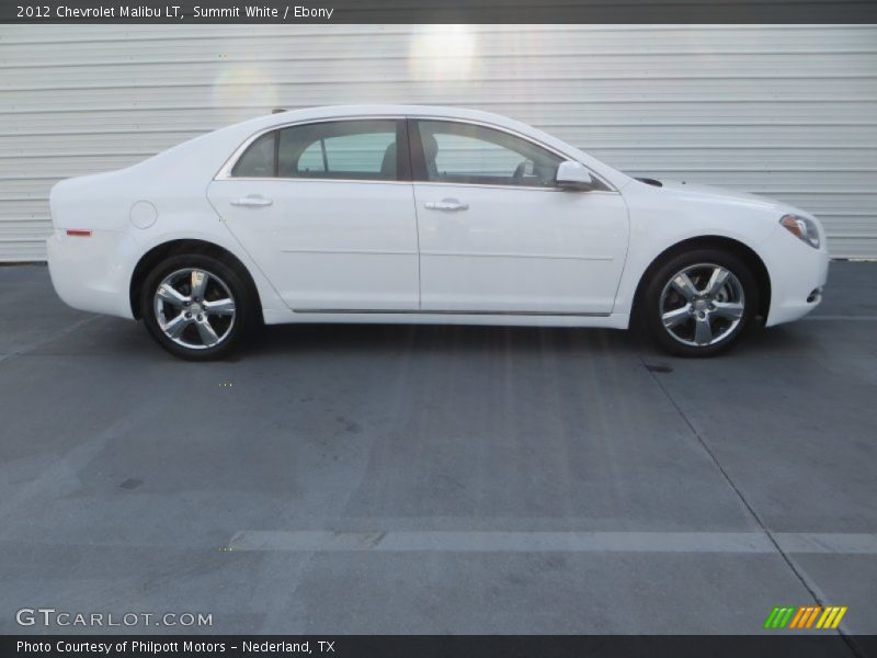 Summit White / Ebony 2012 Chevrolet Malibu LT