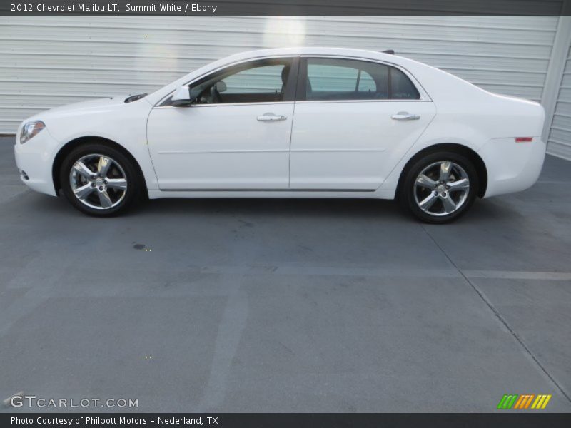 Summit White / Ebony 2012 Chevrolet Malibu LT