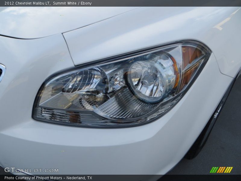 Summit White / Ebony 2012 Chevrolet Malibu LT