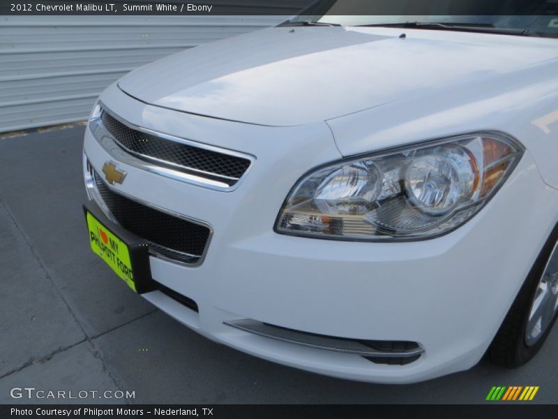 Summit White / Ebony 2012 Chevrolet Malibu LT