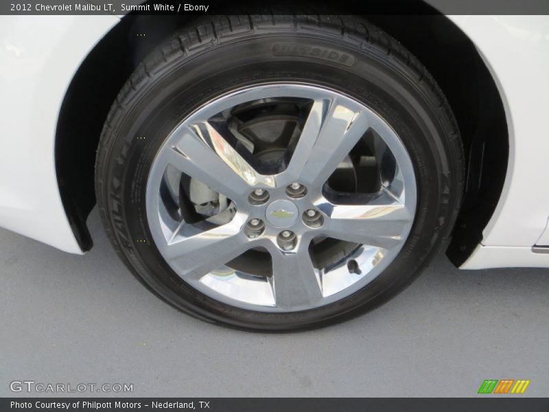 Summit White / Ebony 2012 Chevrolet Malibu LT