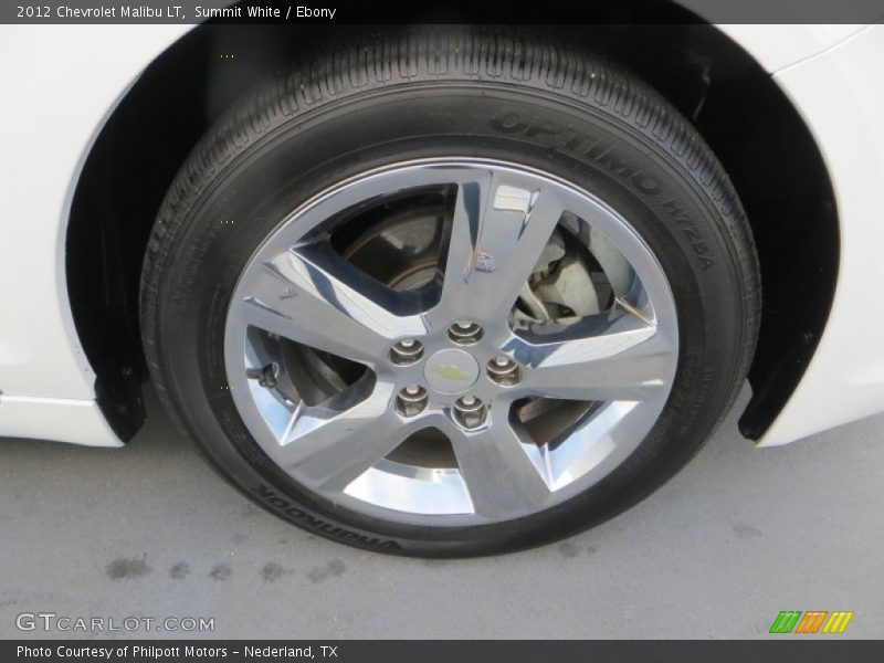 Summit White / Ebony 2012 Chevrolet Malibu LT
