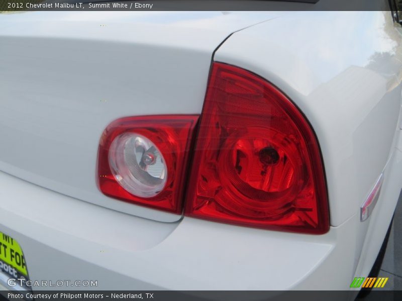 Summit White / Ebony 2012 Chevrolet Malibu LT