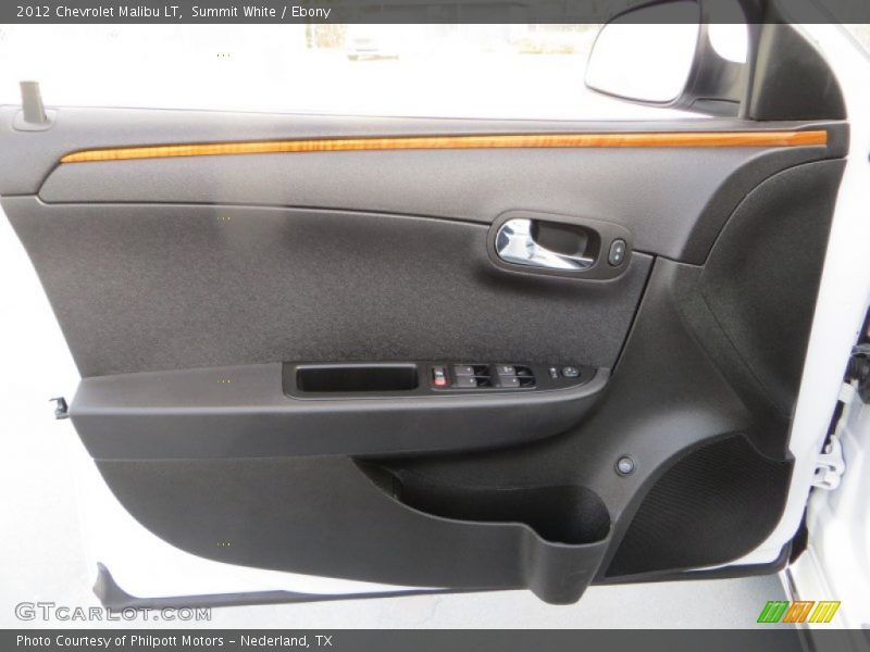 Summit White / Ebony 2012 Chevrolet Malibu LT