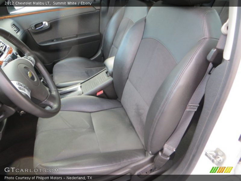 Summit White / Ebony 2012 Chevrolet Malibu LT