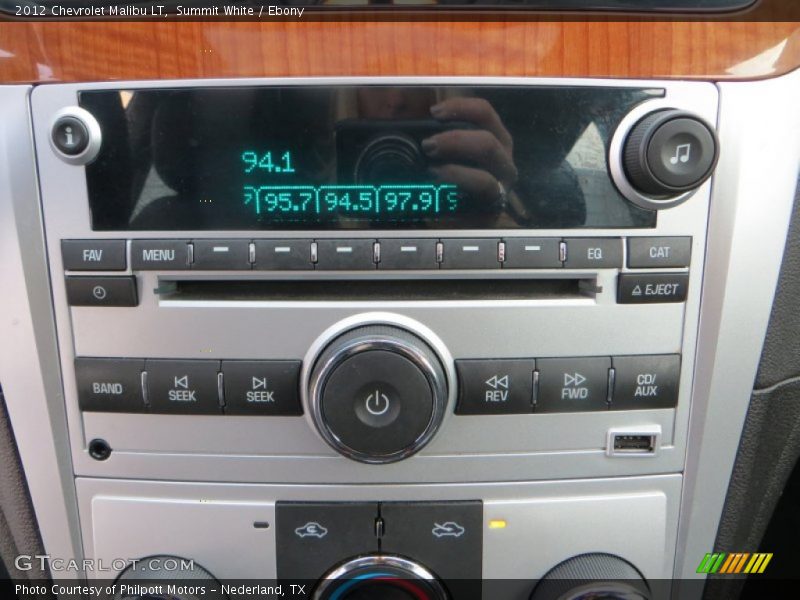 Summit White / Ebony 2012 Chevrolet Malibu LT
