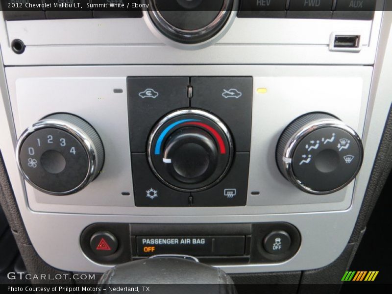 Summit White / Ebony 2012 Chevrolet Malibu LT