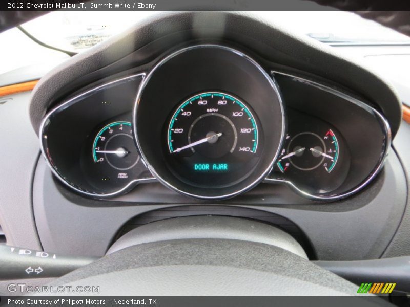 Summit White / Ebony 2012 Chevrolet Malibu LT