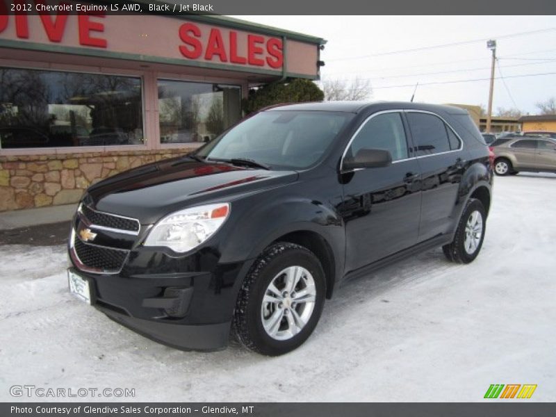 Black / Jet Black 2012 Chevrolet Equinox LS AWD