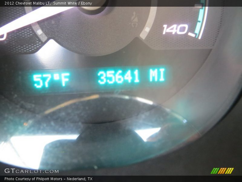 Summit White / Ebony 2012 Chevrolet Malibu LT