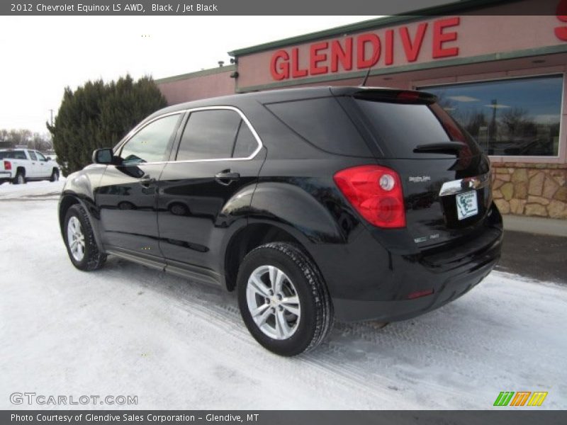 Black / Jet Black 2012 Chevrolet Equinox LS AWD