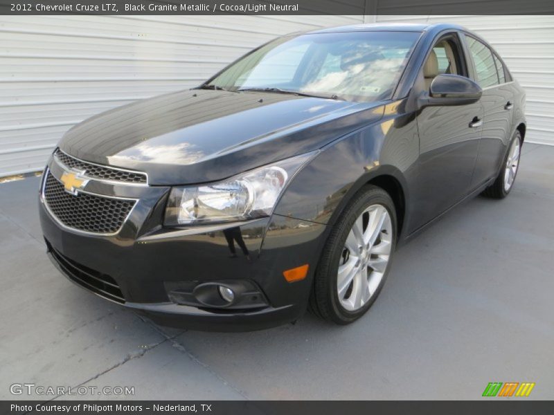 Black Granite Metallic / Cocoa/Light Neutral 2012 Chevrolet Cruze LTZ