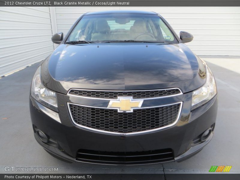 Black Granite Metallic / Cocoa/Light Neutral 2012 Chevrolet Cruze LTZ