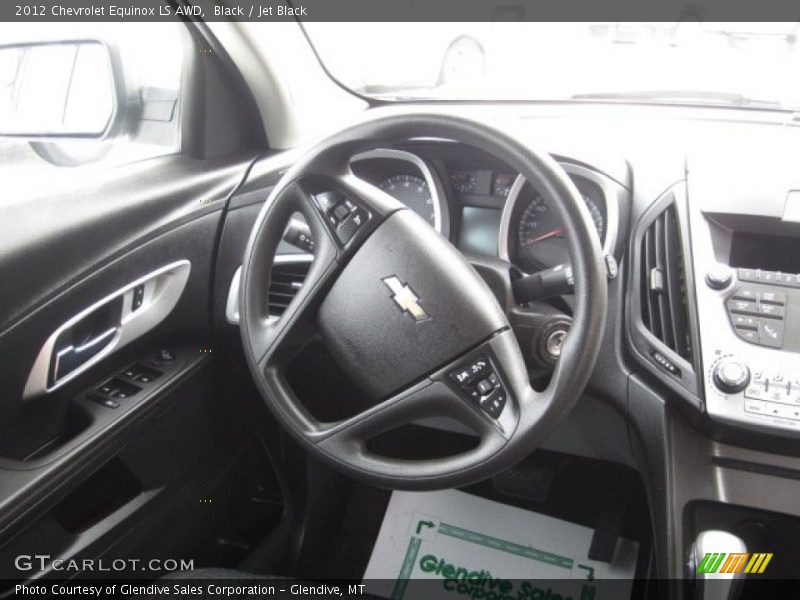 Black / Jet Black 2012 Chevrolet Equinox LS AWD