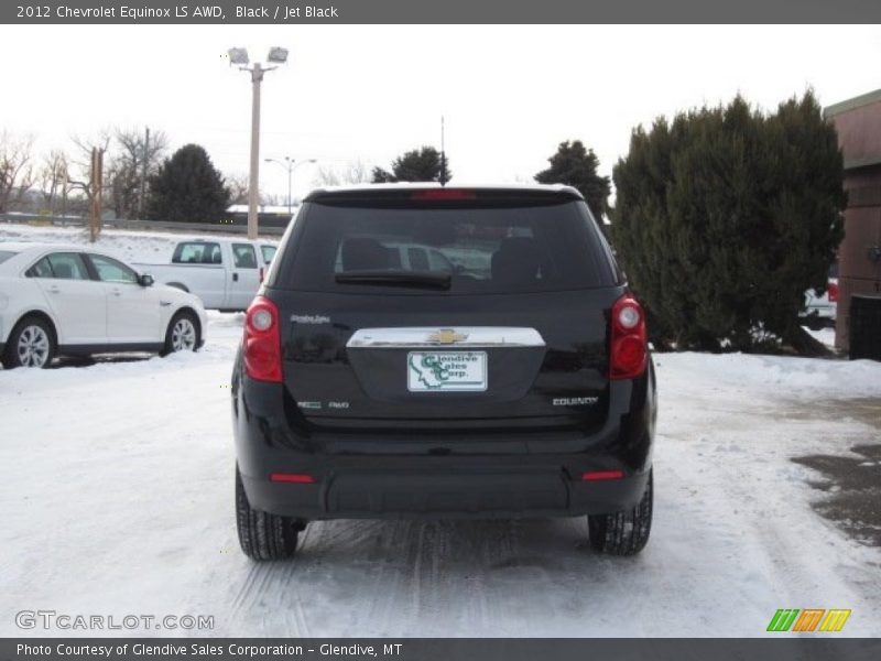 Black / Jet Black 2012 Chevrolet Equinox LS AWD