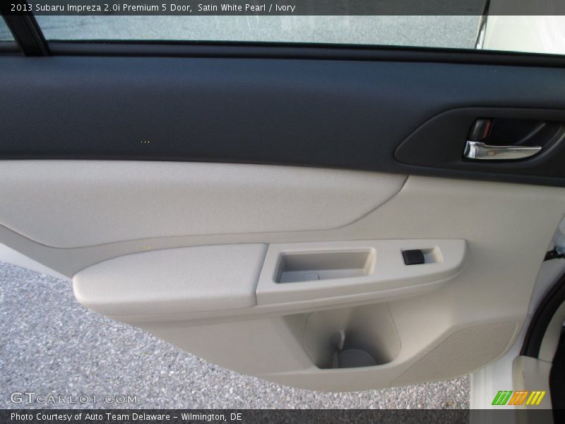 Satin White Pearl / Ivory 2013 Subaru Impreza 2.0i Premium 5 Door