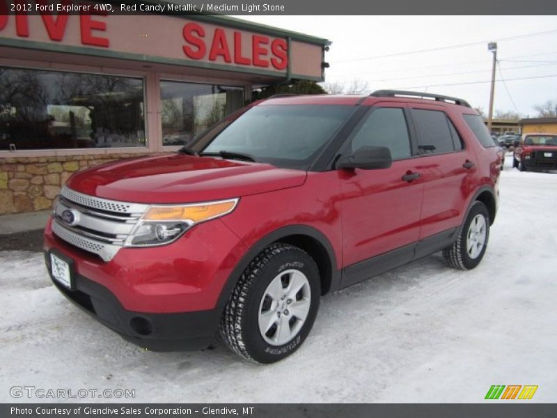 Red Candy Metallic / Medium Light Stone 2012 Ford Explorer 4WD