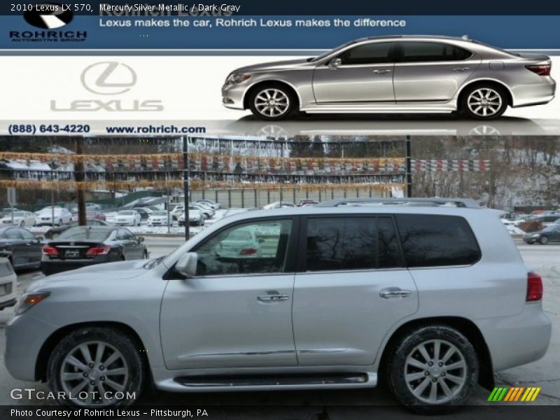 Mercury Silver Metallic / Dark Gray 2010 Lexus LX 570