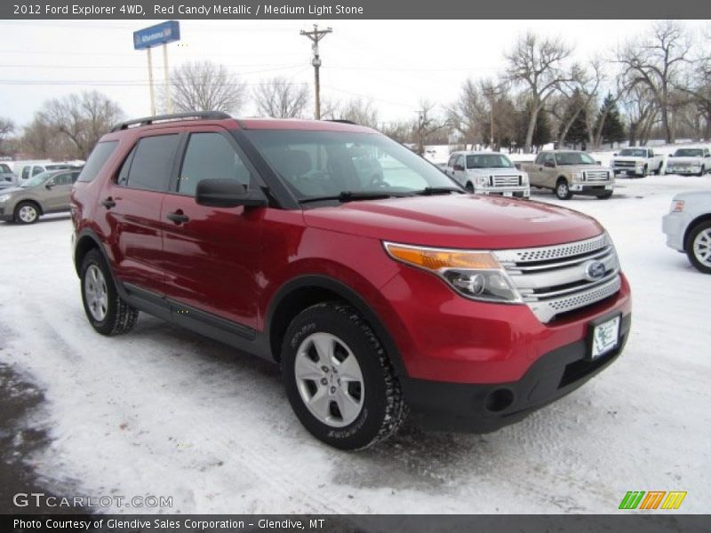 Red Candy Metallic / Medium Light Stone 2012 Ford Explorer 4WD