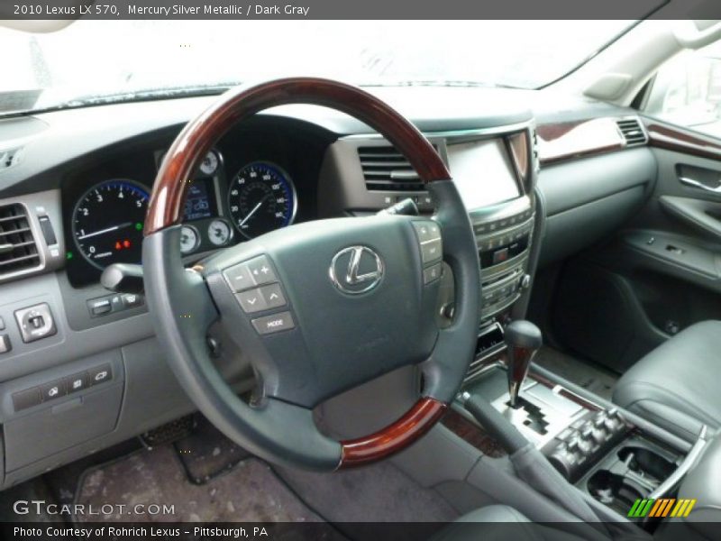 Mercury Silver Metallic / Dark Gray 2010 Lexus LX 570