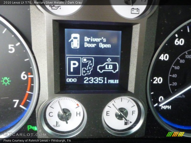 Mercury Silver Metallic / Dark Gray 2010 Lexus LX 570