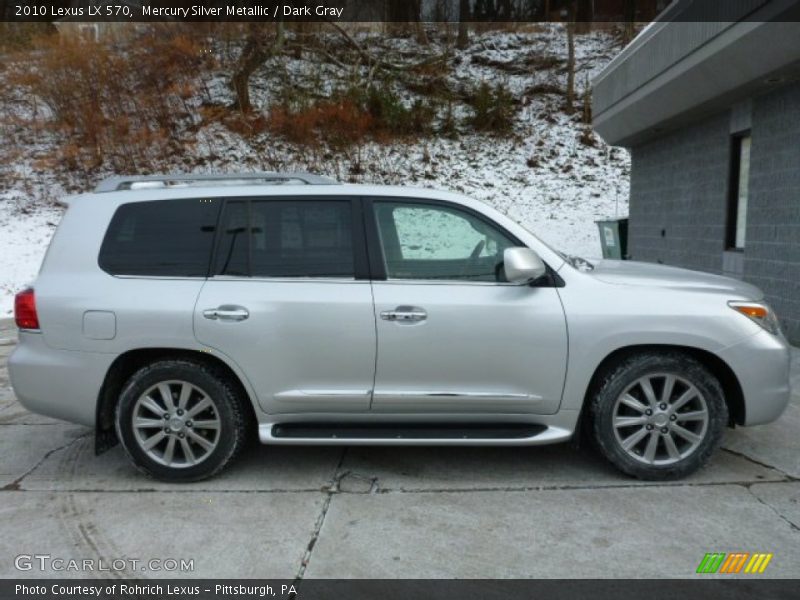 Mercury Silver Metallic / Dark Gray 2010 Lexus LX 570