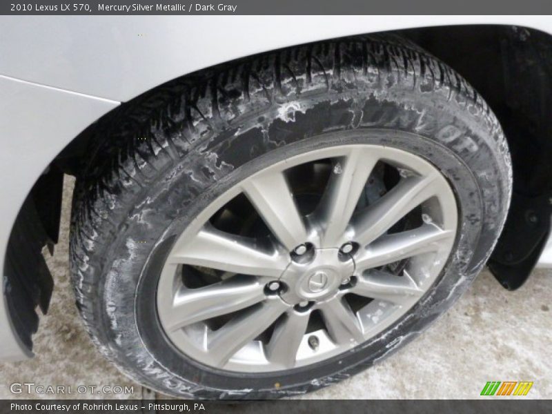 Mercury Silver Metallic / Dark Gray 2010 Lexus LX 570