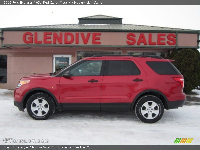Red Candy Metallic / Medium Light Stone 2012 Ford Explorer 4WD