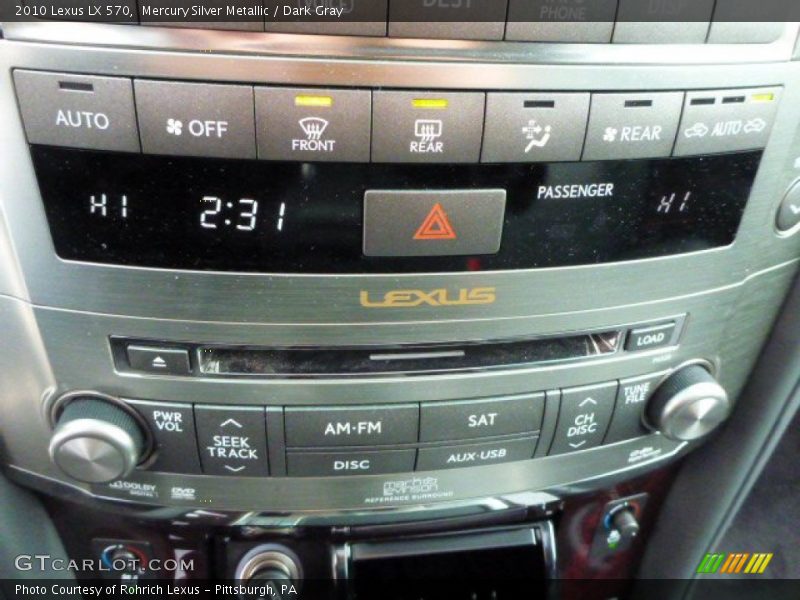 Mercury Silver Metallic / Dark Gray 2010 Lexus LX 570