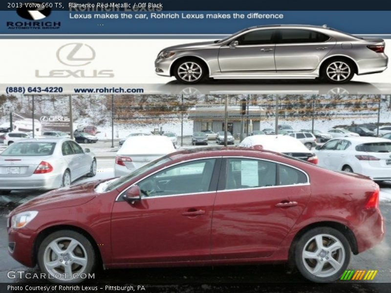 Flamenco Red Metallic / Off Black 2013 Volvo S60 T5
