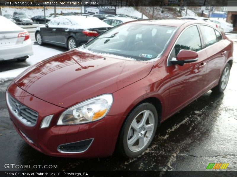 Flamenco Red Metallic / Off Black 2013 Volvo S60 T5