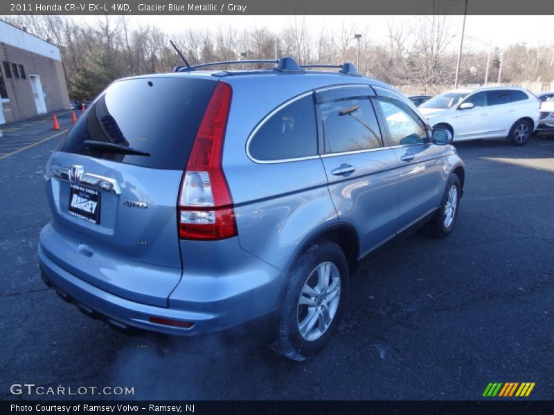 Glacier Blue Metallic / Gray 2011 Honda CR-V EX-L 4WD