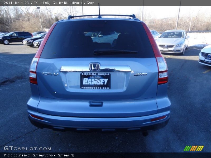 Glacier Blue Metallic / Gray 2011 Honda CR-V EX-L 4WD