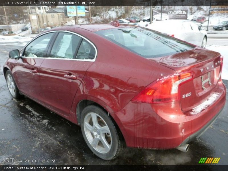 Flamenco Red Metallic / Off Black 2013 Volvo S60 T5