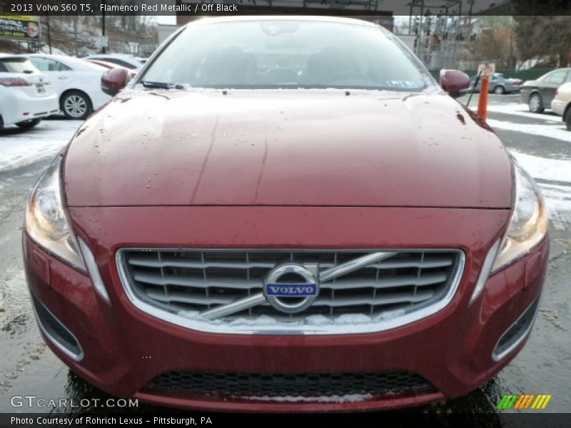 Flamenco Red Metallic / Off Black 2013 Volvo S60 T5