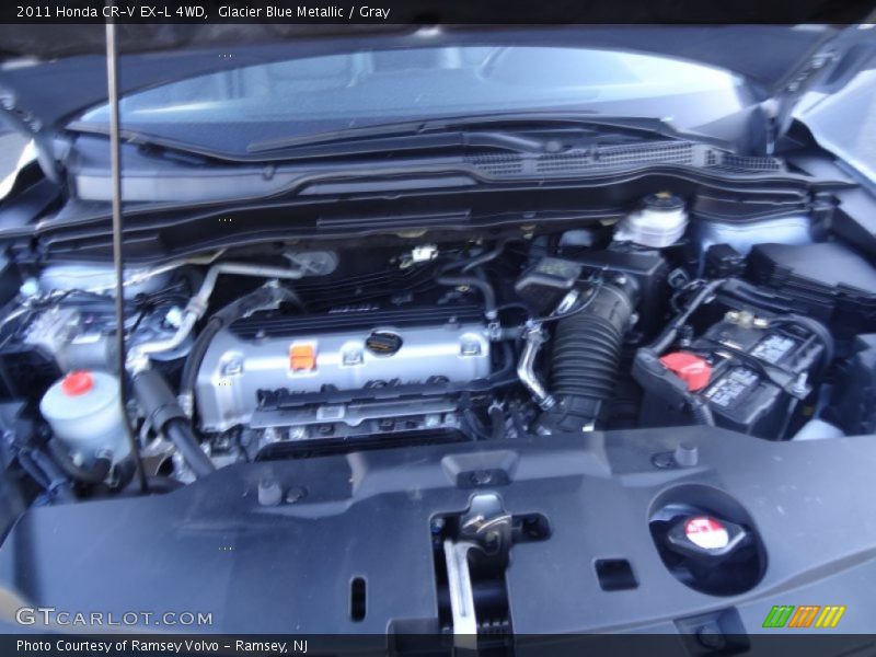 Glacier Blue Metallic / Gray 2011 Honda CR-V EX-L 4WD