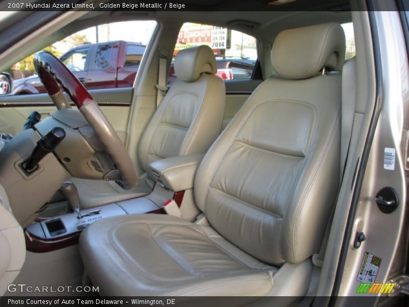 Front Seat of 2007 Azera Limited
