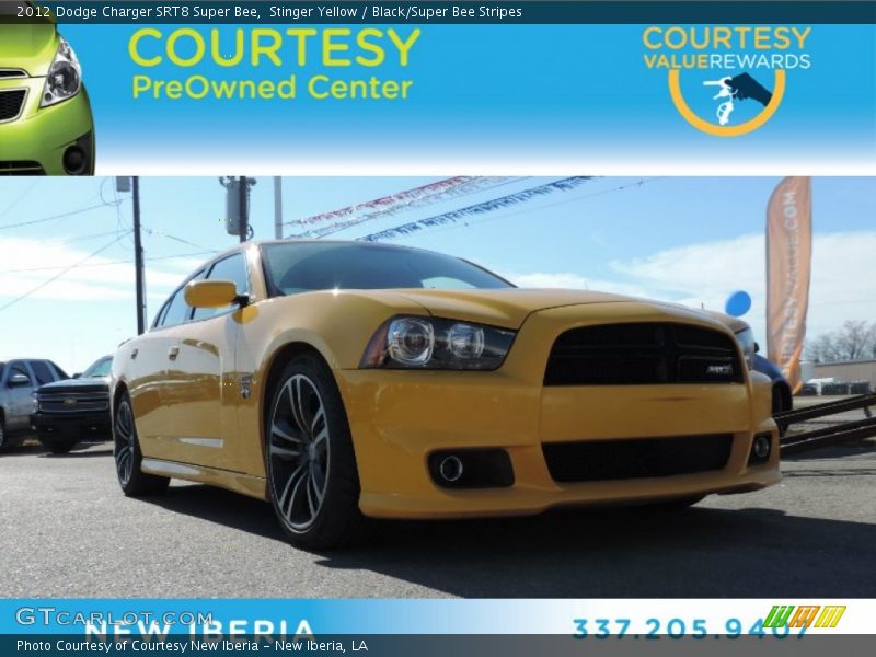 Stinger Yellow / Black/Super Bee Stripes 2012 Dodge Charger SRT8 Super Bee
