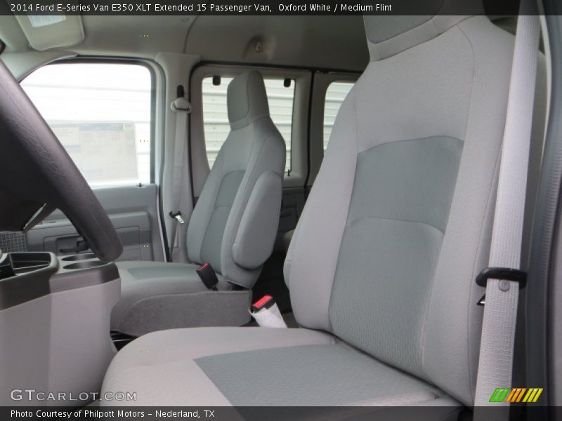 Oxford White / Medium Flint 2014 Ford E-Series Van E350 XLT Extended 15 Passenger Van