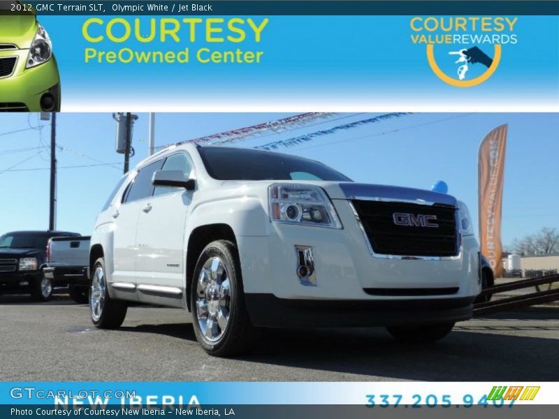 Olympic White / Jet Black 2012 GMC Terrain SLT