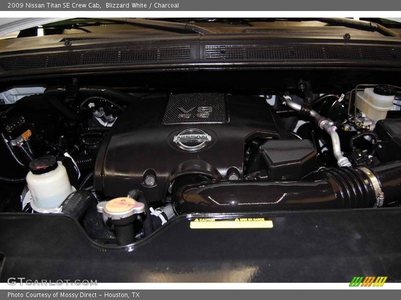 Blizzard White / Charcoal 2009 Nissan Titan SE Crew Cab