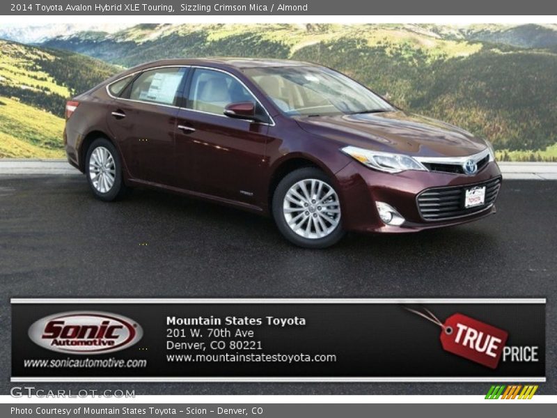 Sizzling Crimson Mica / Almond 2014 Toyota Avalon Hybrid XLE Touring