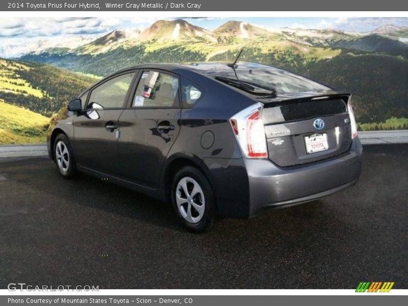 Winter Gray Metallic / Dark Gray 2014 Toyota Prius Four Hybrid