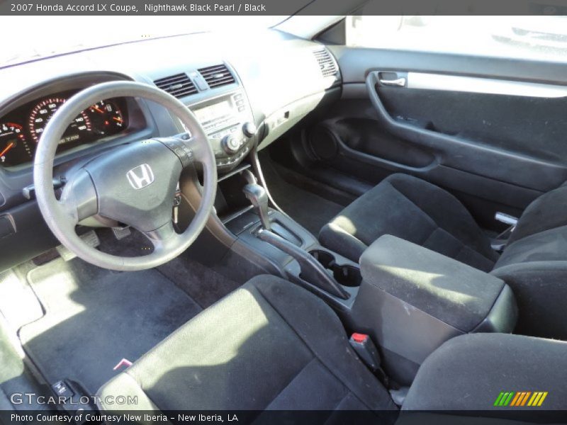 Black Interior - 2007 Accord LX Coupe 