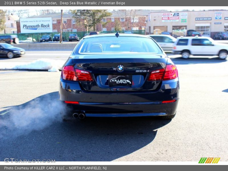 Deep Sea Blue Metallic / Venetian Beige 2011 BMW 5 Series 528i Sedan