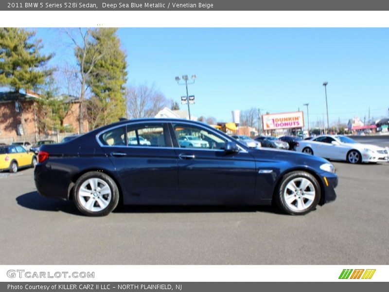 Deep Sea Blue Metallic / Venetian Beige 2011 BMW 5 Series 528i Sedan