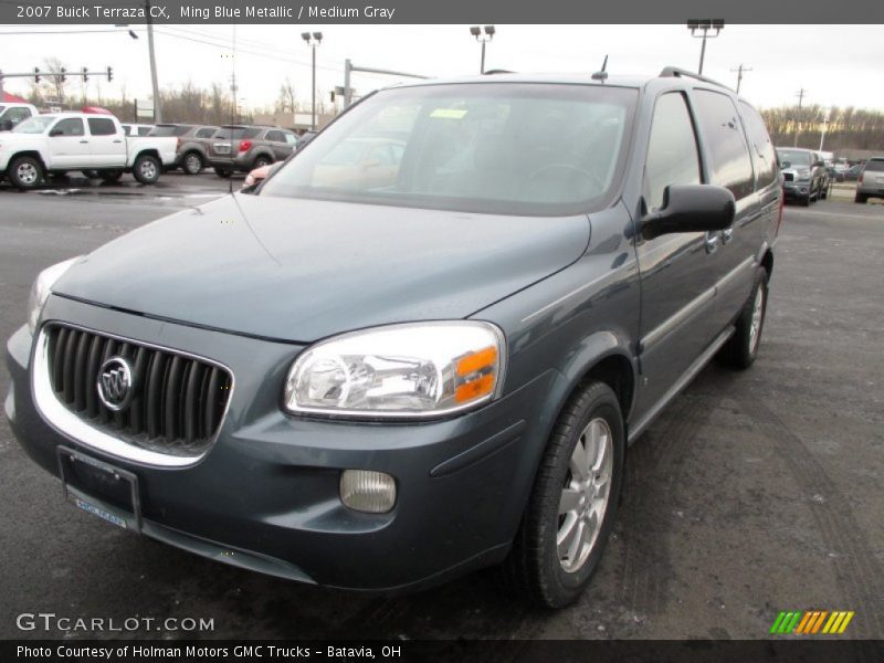 Ming Blue Metallic / Medium Gray 2007 Buick Terraza CX