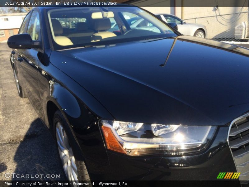 Brilliant Black / Velvet Beige/Black 2013 Audi A4 2.0T Sedan