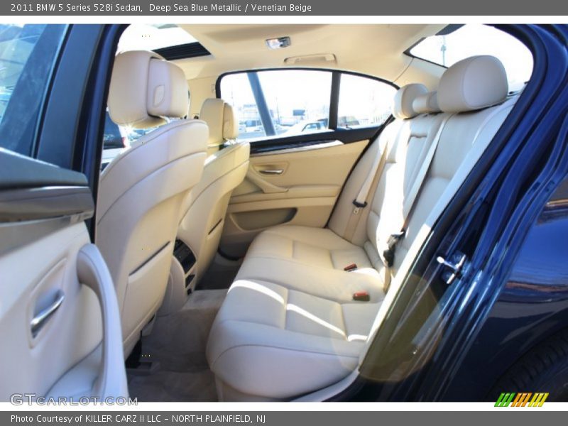 Deep Sea Blue Metallic / Venetian Beige 2011 BMW 5 Series 528i Sedan